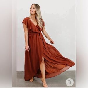 Baltic Born Katya Dress - RUST